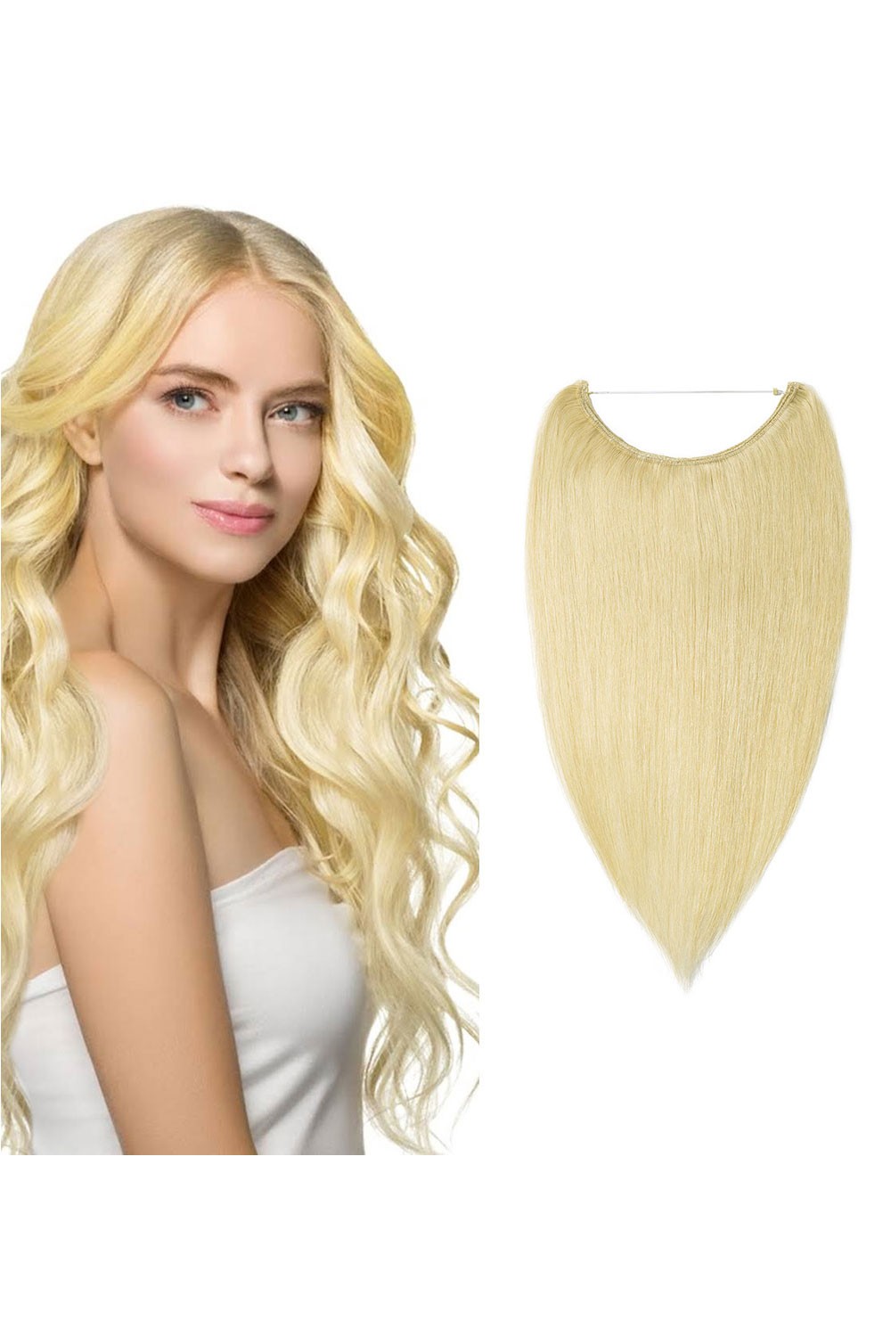 Extensii Flip In De Lux Blond Auriu 22 45 cm 22 - Blond Auriu