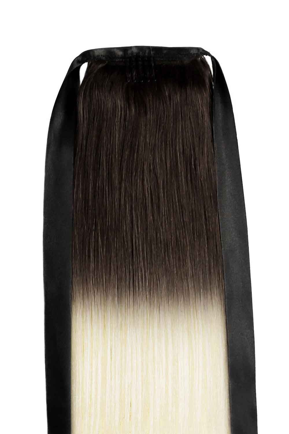 Coada De Lux Ombre 2/60 55 cm 2/60 - Saten Inchis / Blond Platinat