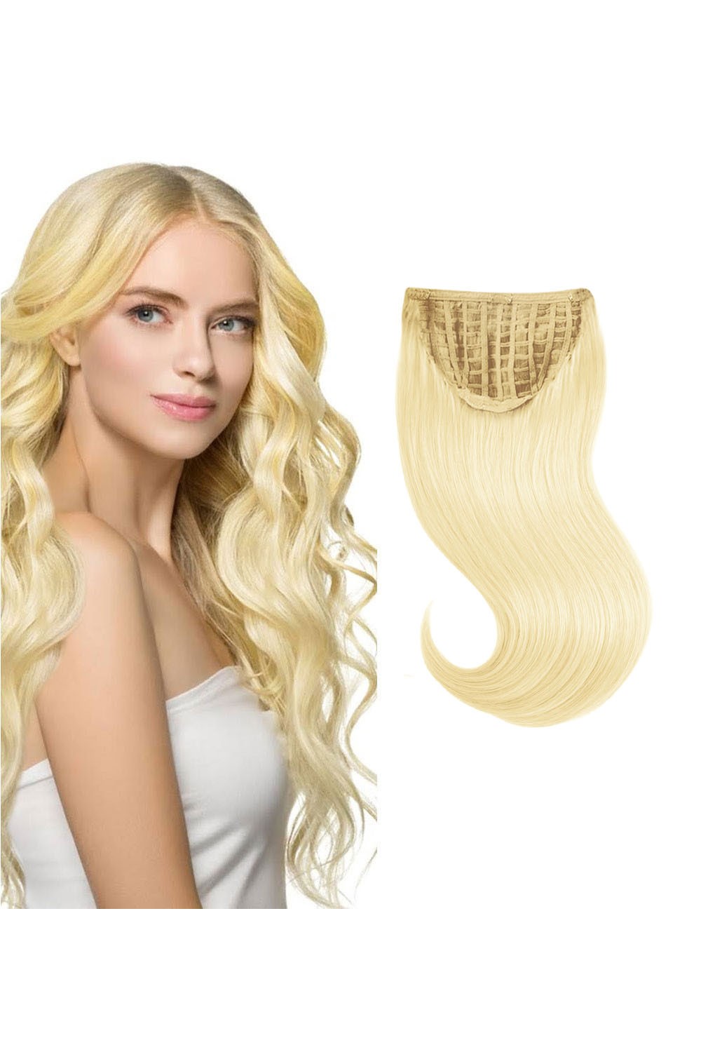 Tresa Par Natural cu Calota Blond Auriu 22 45 cm 22 - Blond Auriu