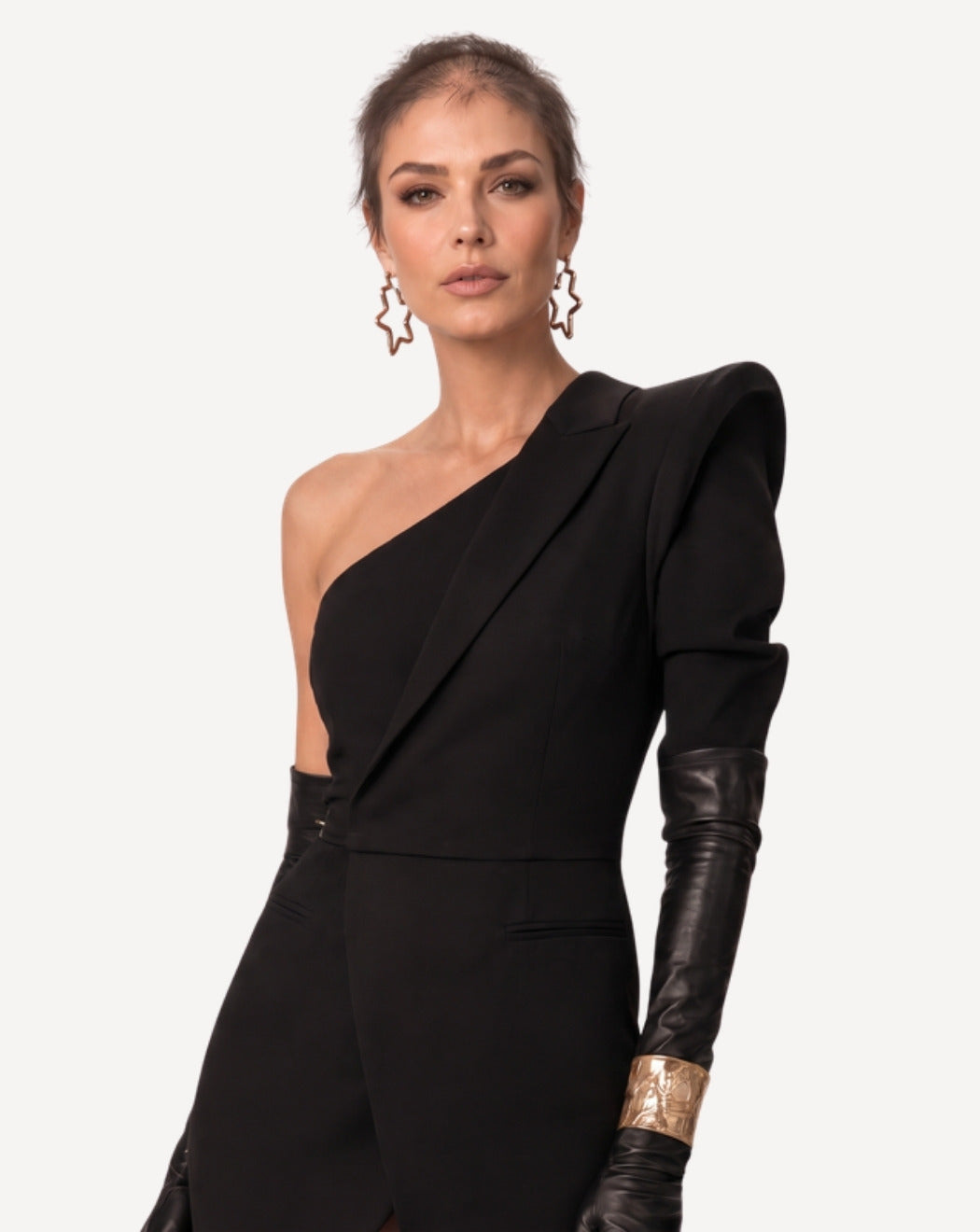 Înainte - Perucă profesională Front Lace păr natural Șaten Ciocolată 75 cm BuenoBia