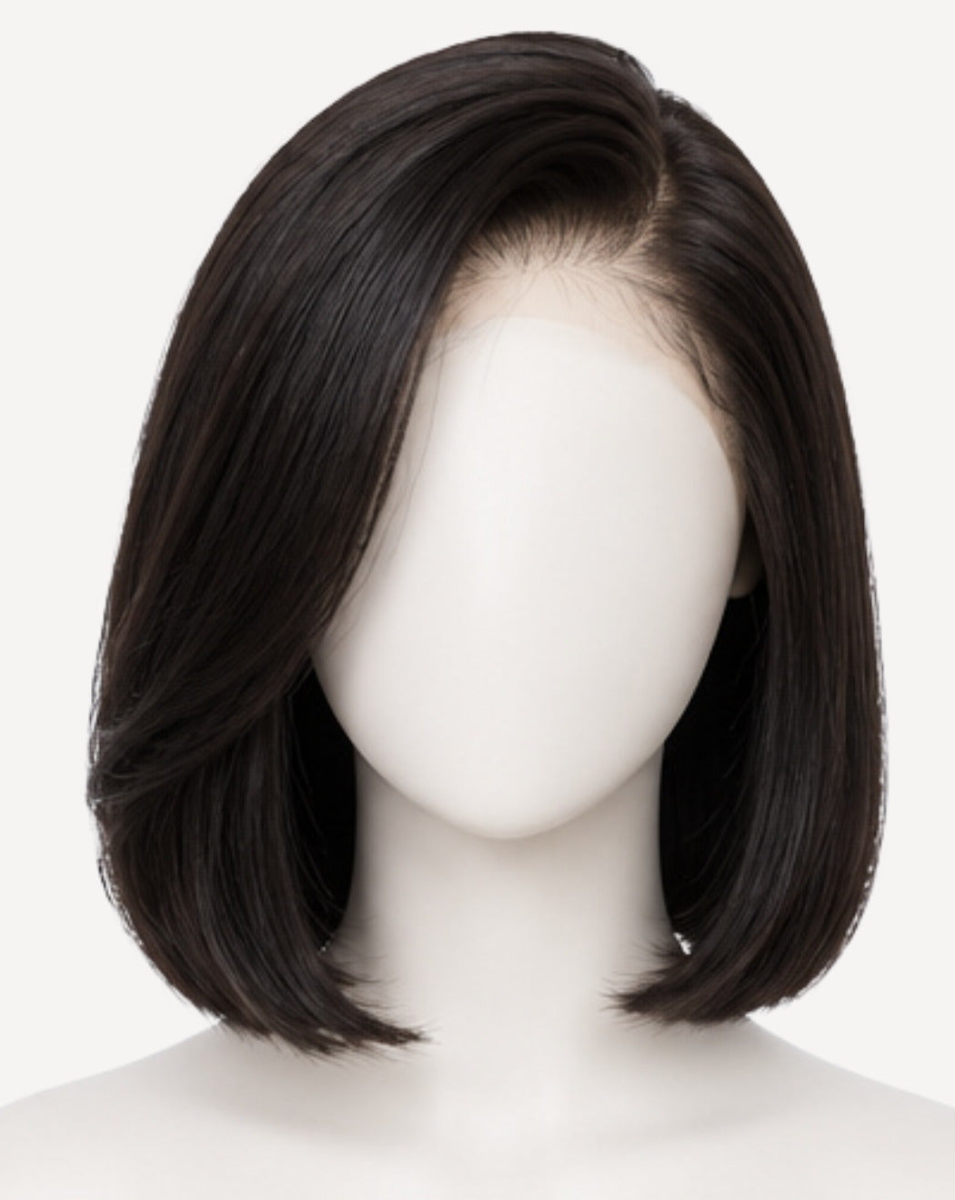 Perucă profesională Front Lace păr natural Negru Natural 30 cm BuenoBia