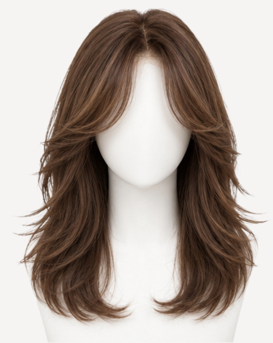 Șaten Auriu 55 cm - Perucă Front Lace BuenoBia