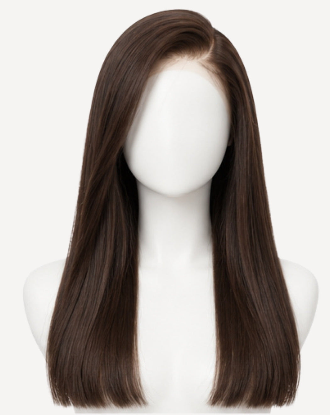 Șaten Închis Lucios 70 cm - Perucă Front Lace BuenoBia