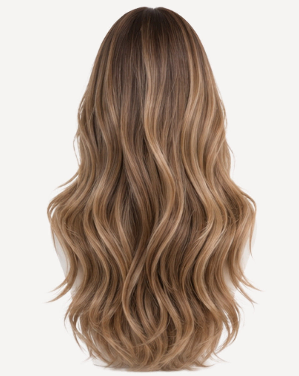 Balayage Șaten cu Blond Auriu 70 cm - Perucă Front Lace BuenoBia