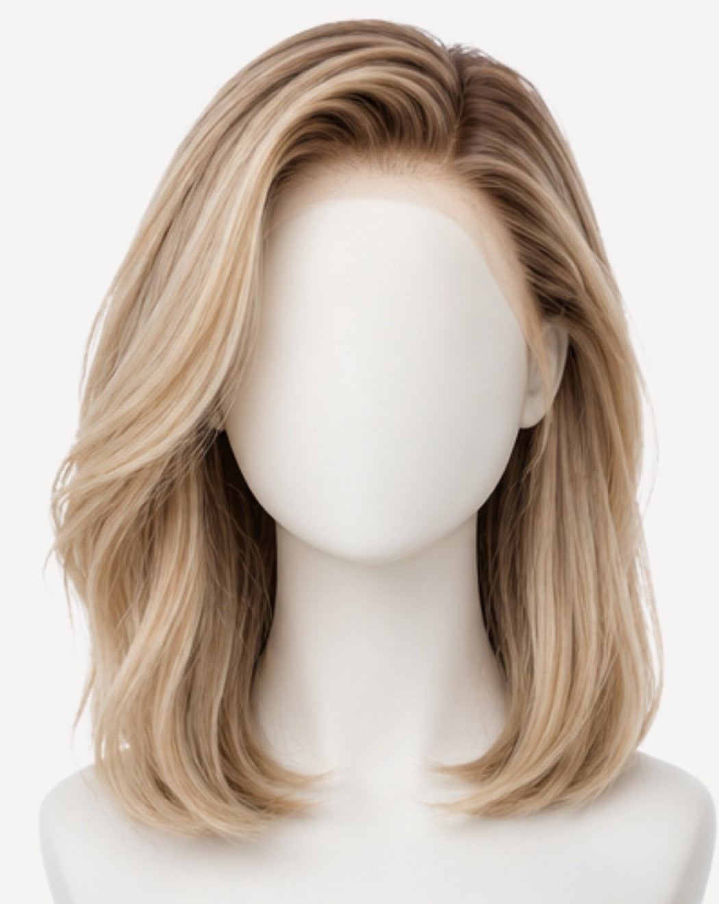 Blond Bej 45 cm - Perucă Front Lace BuenoBia