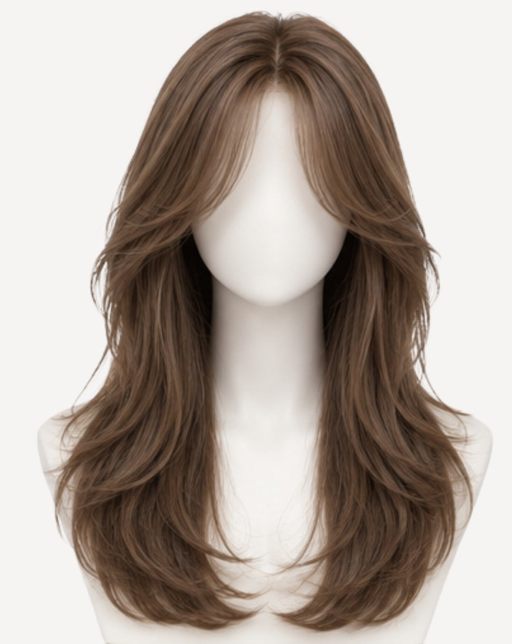 Șaten Deschis Auriu 60 cm - Perucă Front Lace BuenoBia