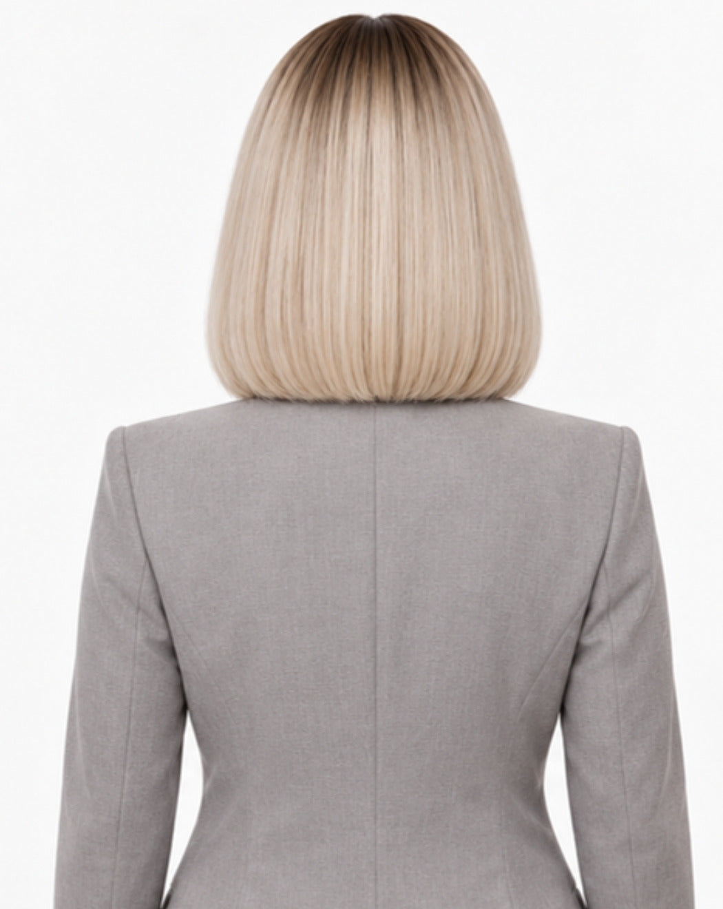 Blond Platinat cu Rădăcină 35 cm - Perucă Front Lace BuenoBia