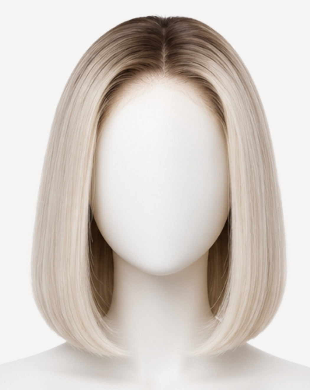 Blond Platinat cu Rădăcină 35 cm - Perucă Front Lace BuenoBia