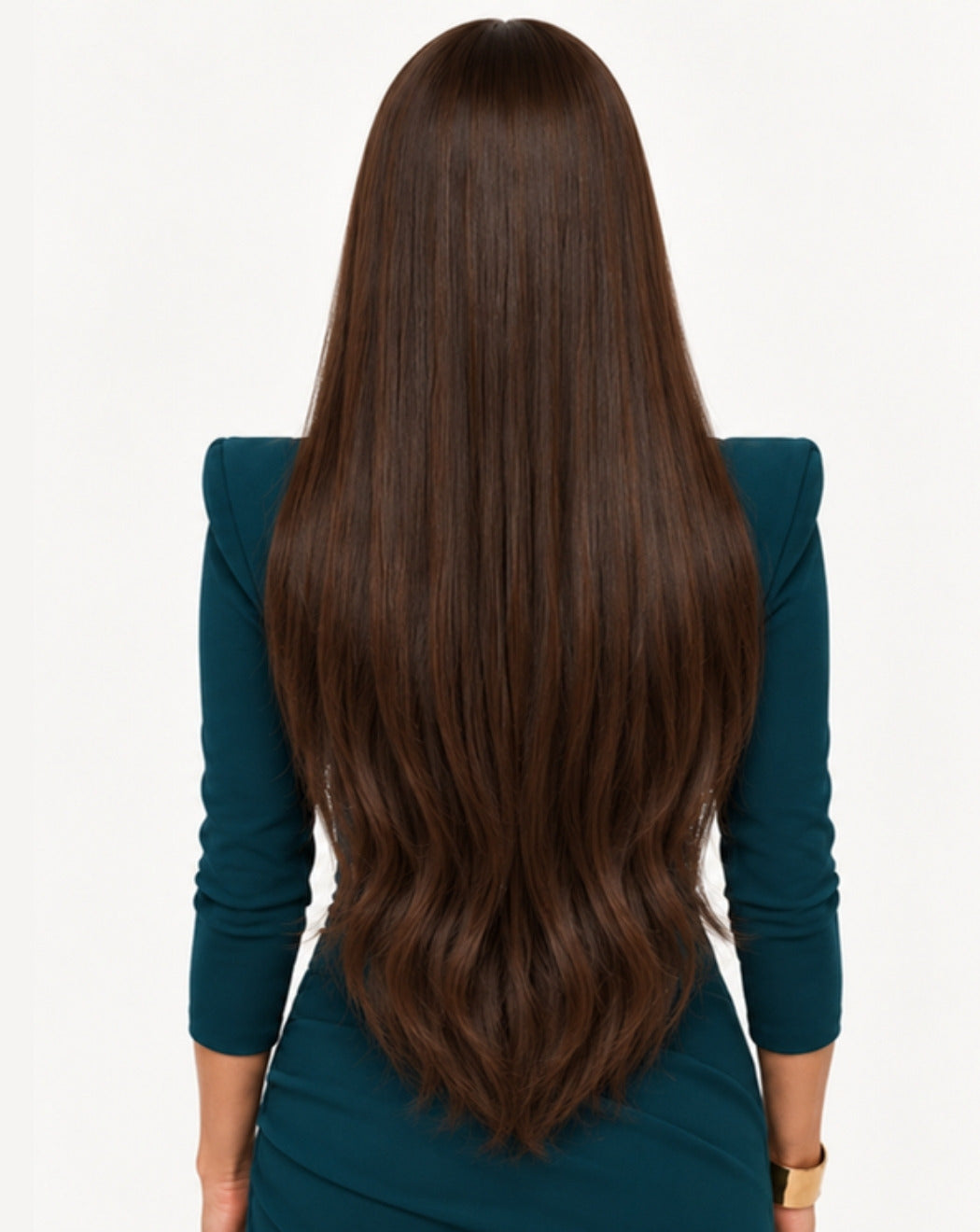 Șaten Închis 80 cm - Perucă Front Lace BuenoBia