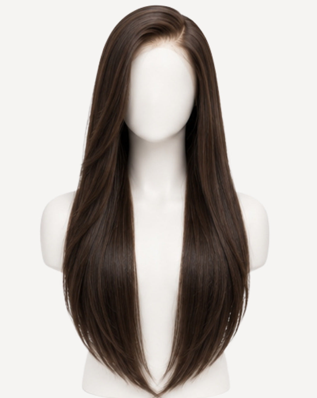 Șaten Închis 80 cm - Perucă Front Lace BuenoBia