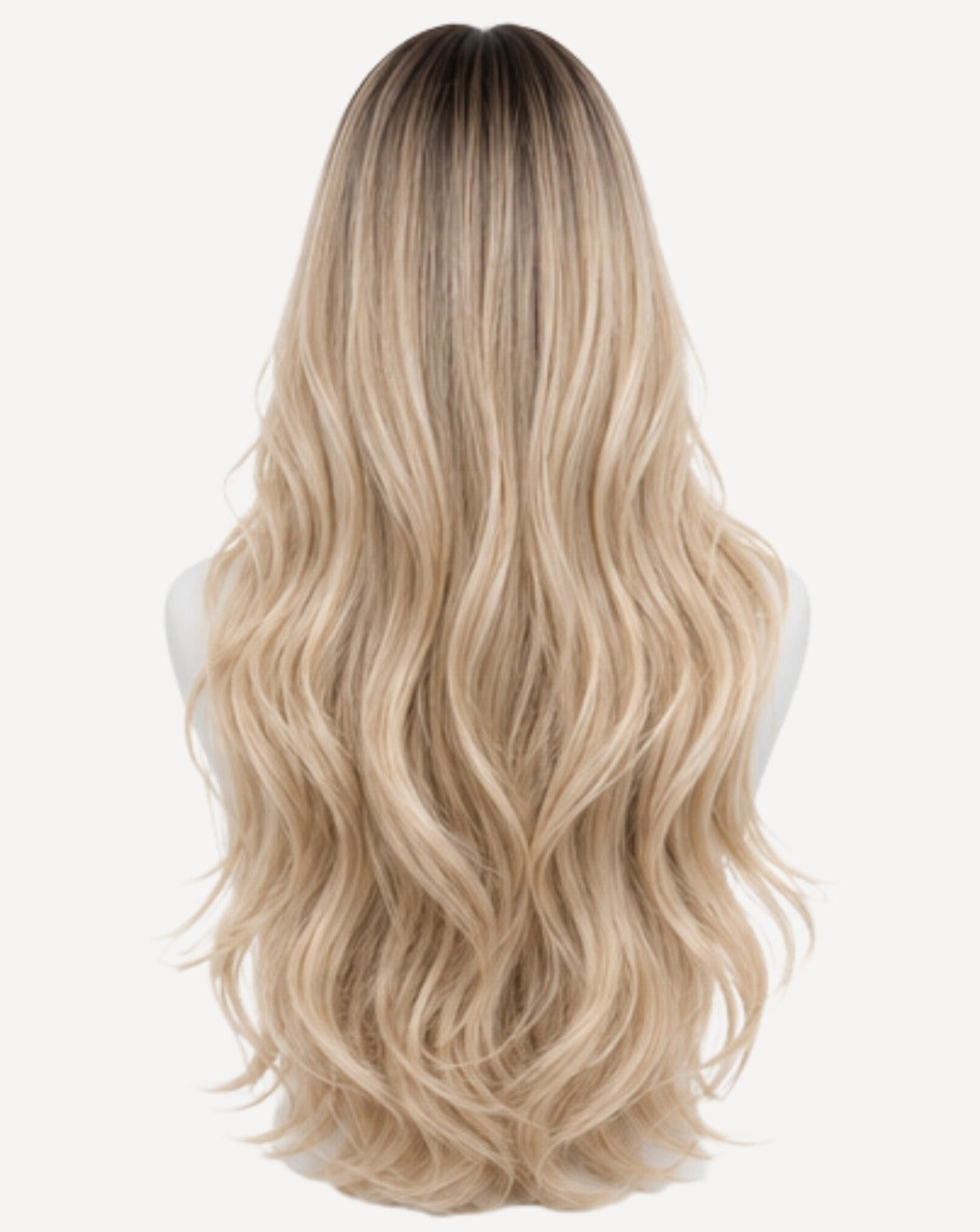 Blond Ombré cu Rădăcină 75 cm - Perucă Front Lace BuenoBia