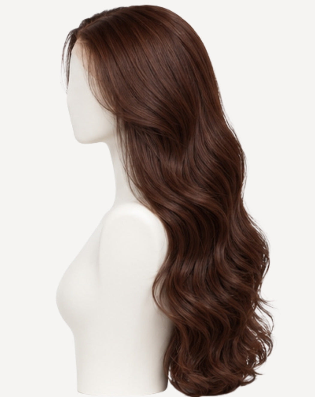 Castaniu Ciocolată 75 cm - Perucă Front Lace BuenoBia