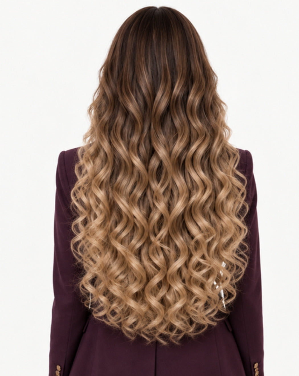 Balayage Șaten cu Blond 80 cm - Perucă Front Lace BuenoBia