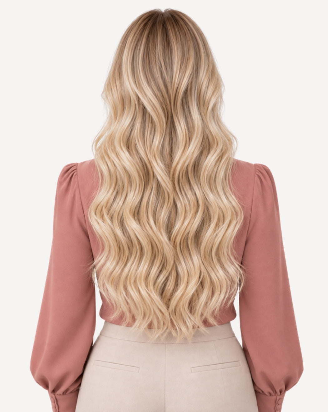 Blond Nisipiu 75 cm - Perucă Front Lace BuenoBia