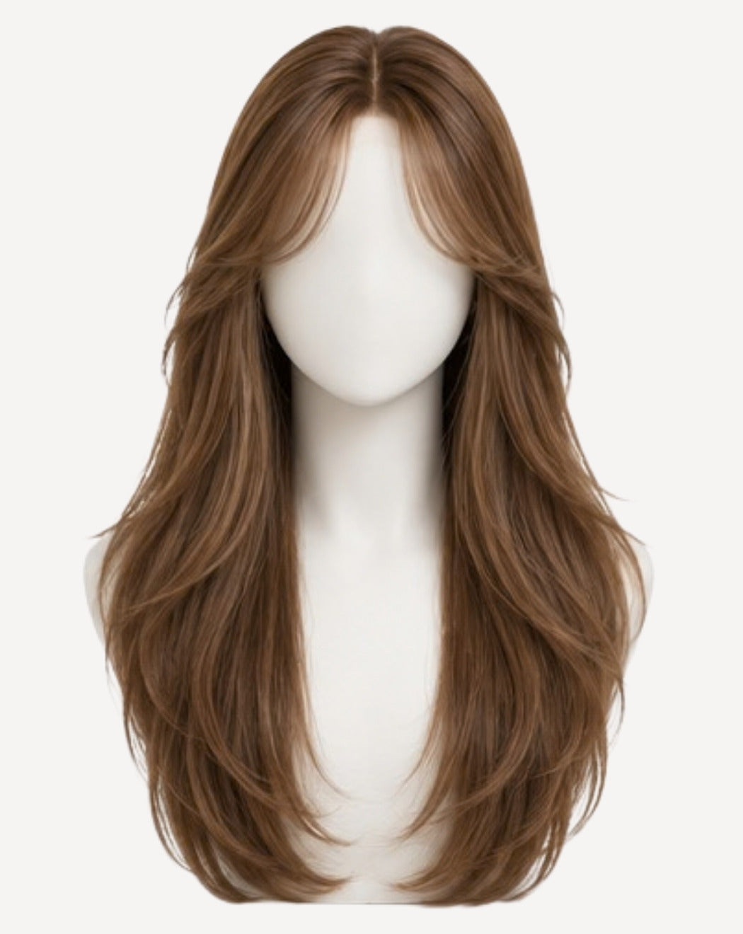 Șaten Caramel Deschis 75 cm - Perucă Front Lace BuenoBia