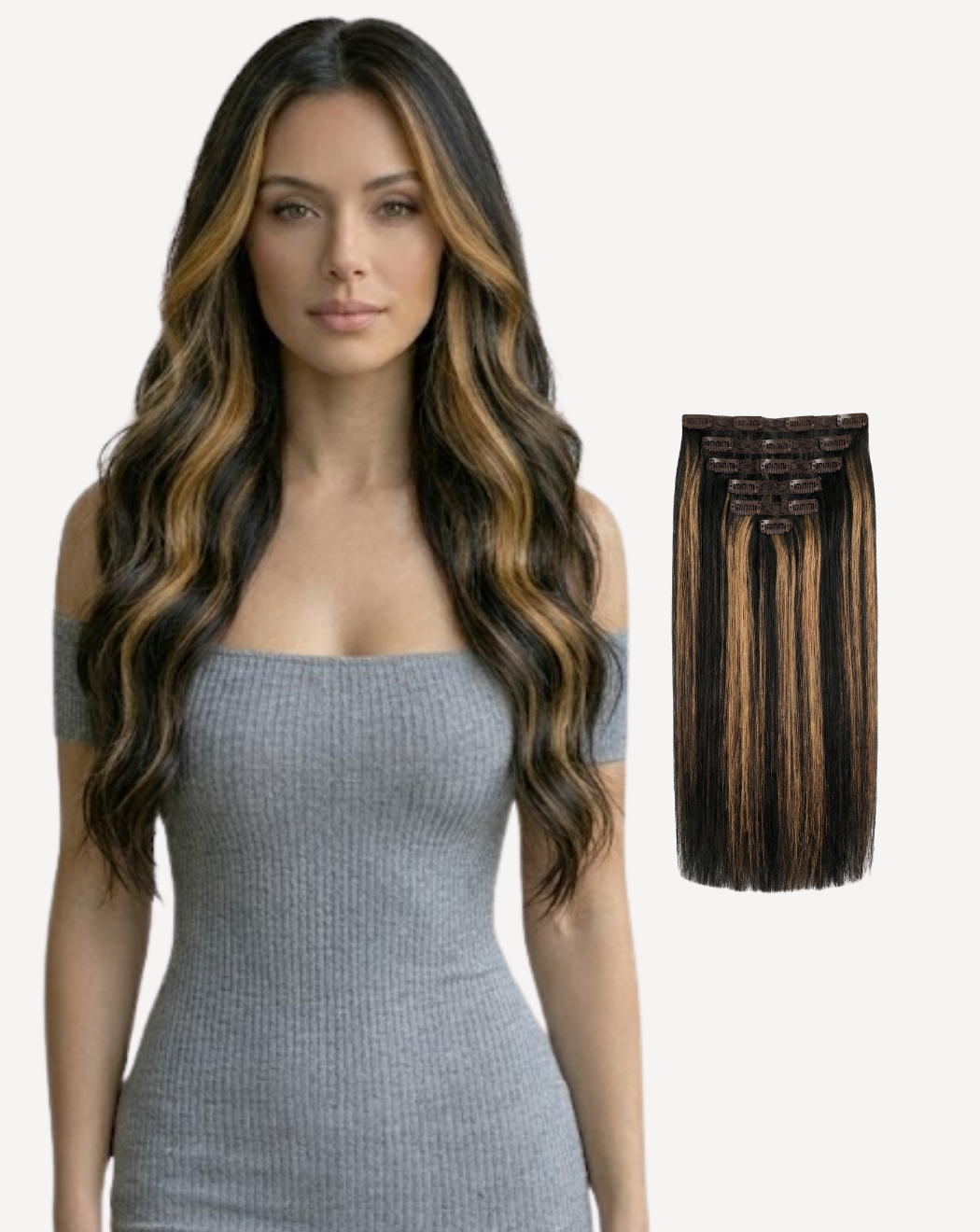 Extensii Clip On Volum Simplu - Balayage 1-12 | BuenoBia