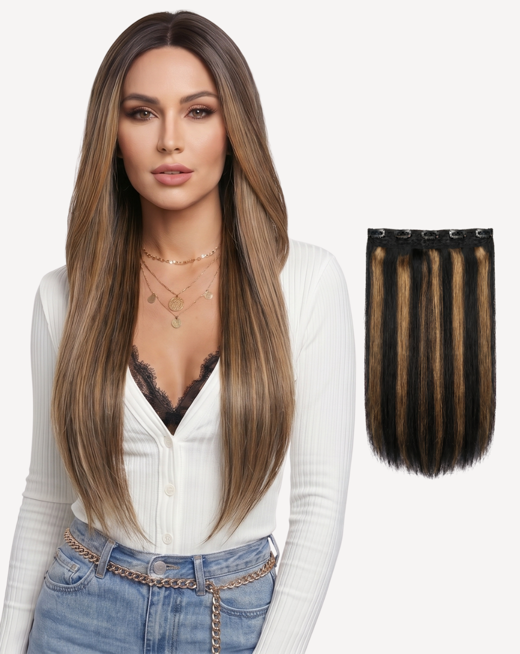 Extensii Tresă Volum Simplu - BALAYAGE 1-12 | BuenoBia