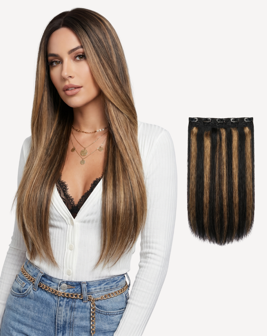 Extensii Tresă Volum Mediu - BALAYAGE 1-12 | BuenoBia