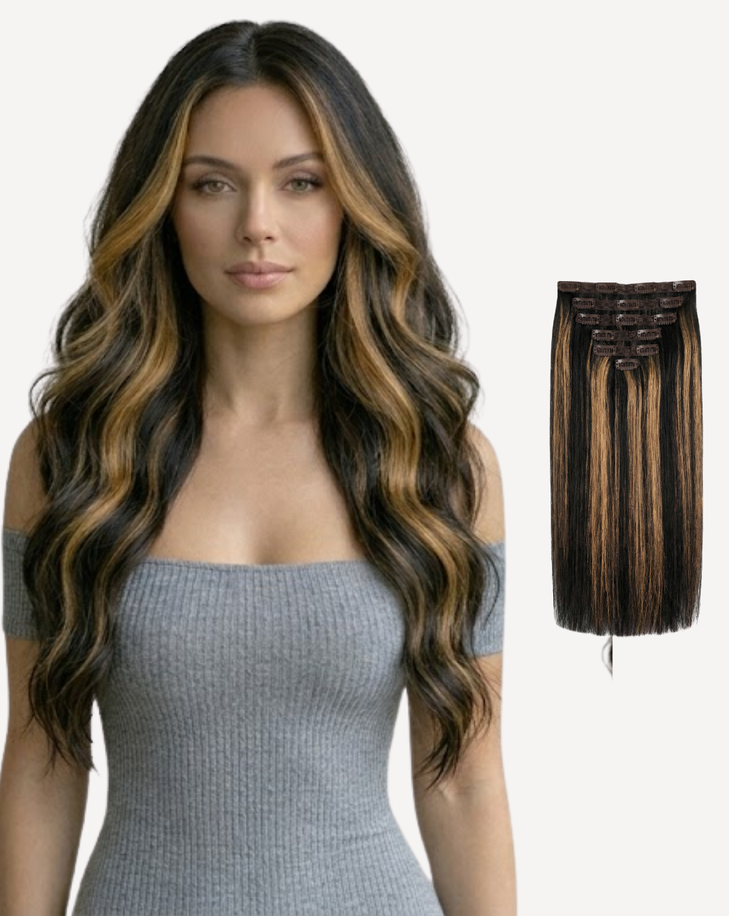 Extensii Clip On MegaVolum - Balayage 1-12 | BuenoBia