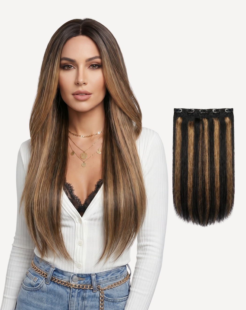Extensii Tresă MegaVolum - BALAYAGE 1-12 | BuenoBia