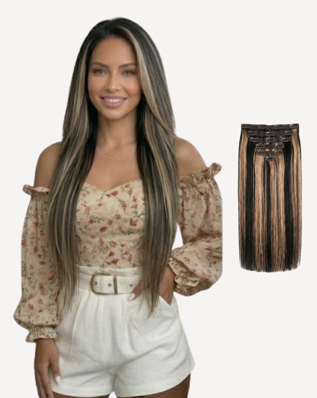 Extensii Clip On Volum Simplu - Balayage 1-14 | BuenoBia