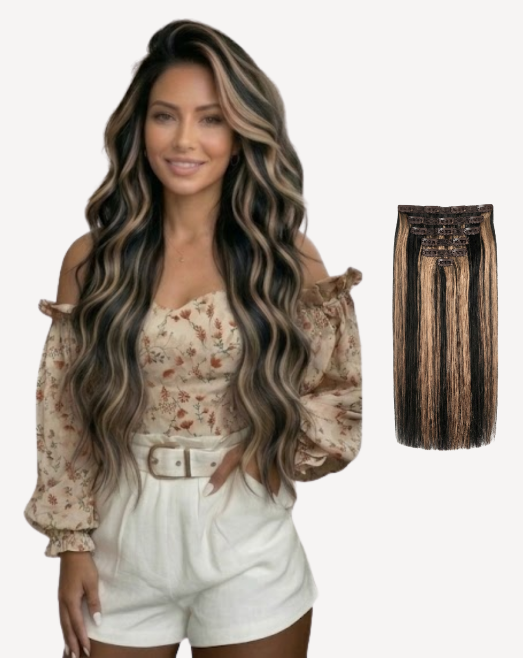 Extensii Clip On MegaVolum - Balayage 1-14 | BuenoBia