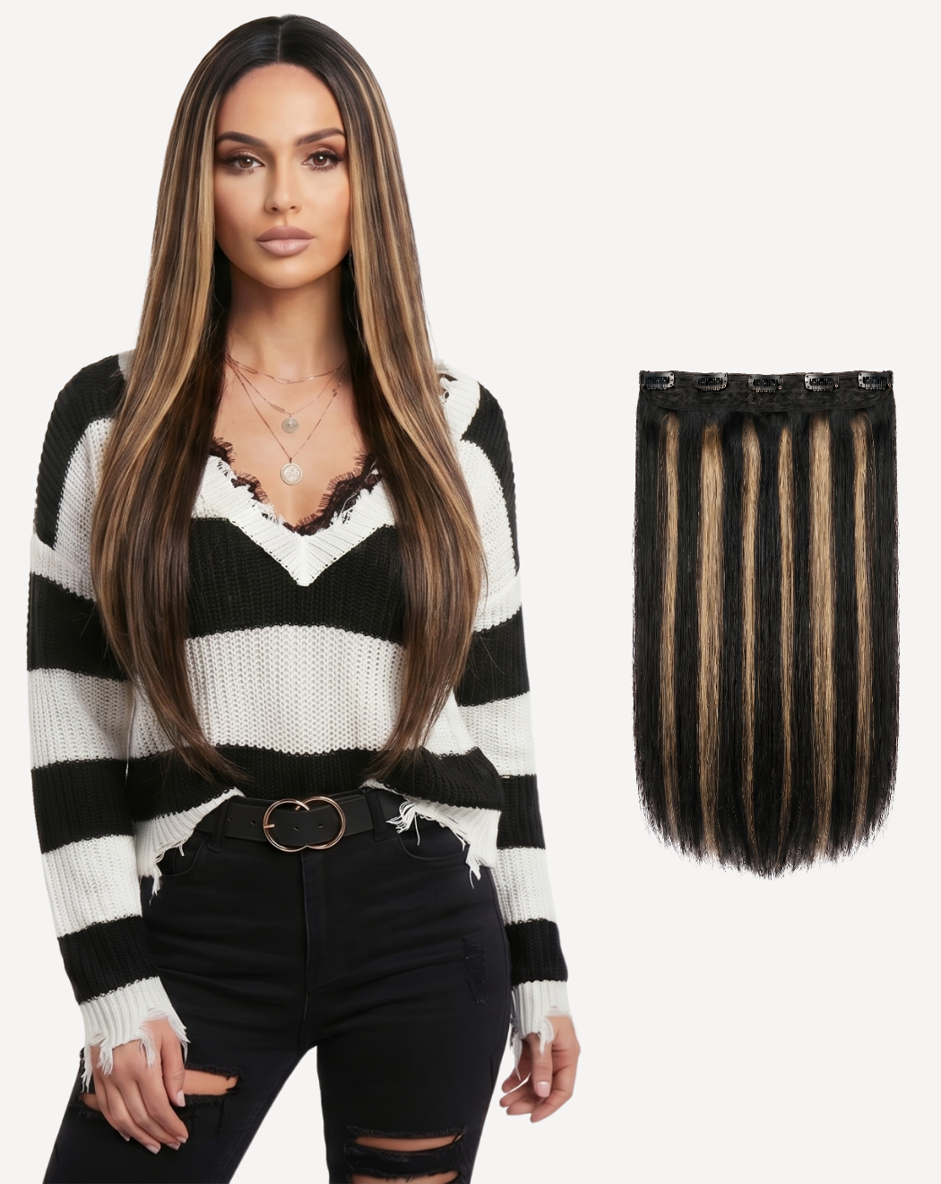 Extensii Tresă Volum Simplu - BALAYAGE 1-22 | BuenoBia