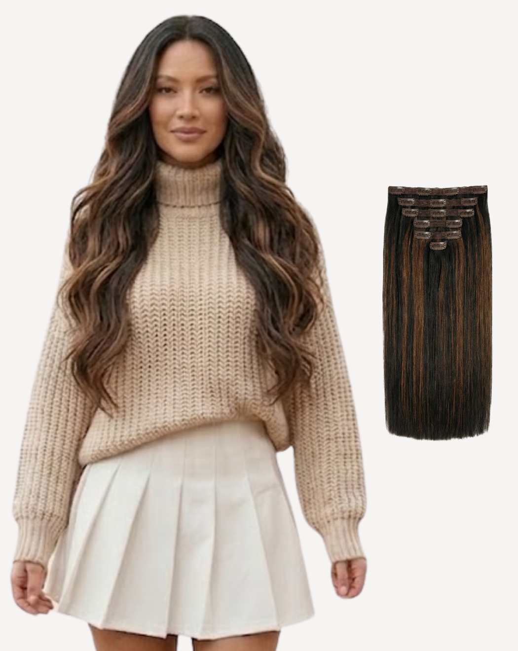 Extensii Clip On MegaVolum - Balayage 1-4 | BuenoBia
