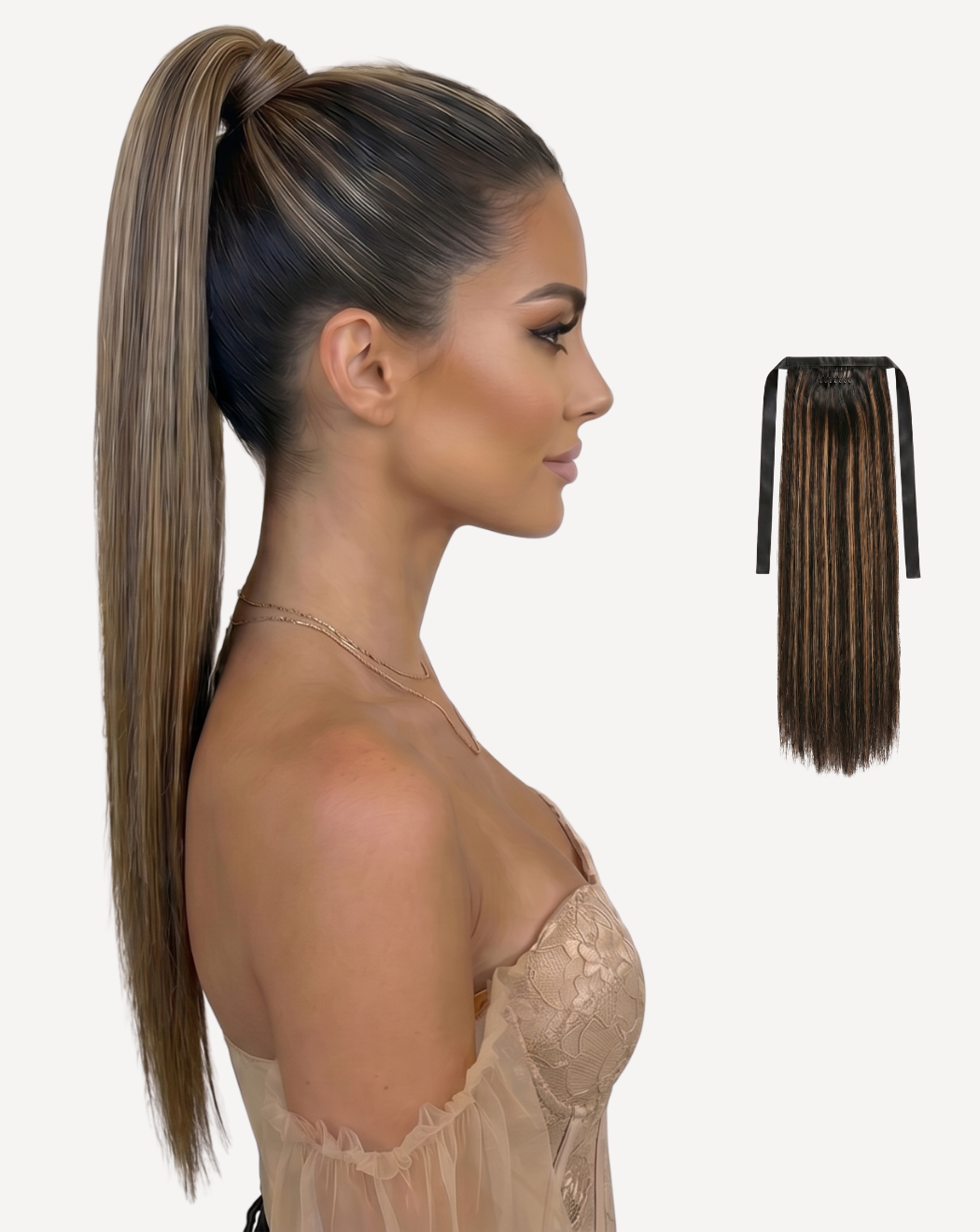 Extensii Coadă Volum Simplu - BALAYAGE 1-8-1001 | BuenoBia