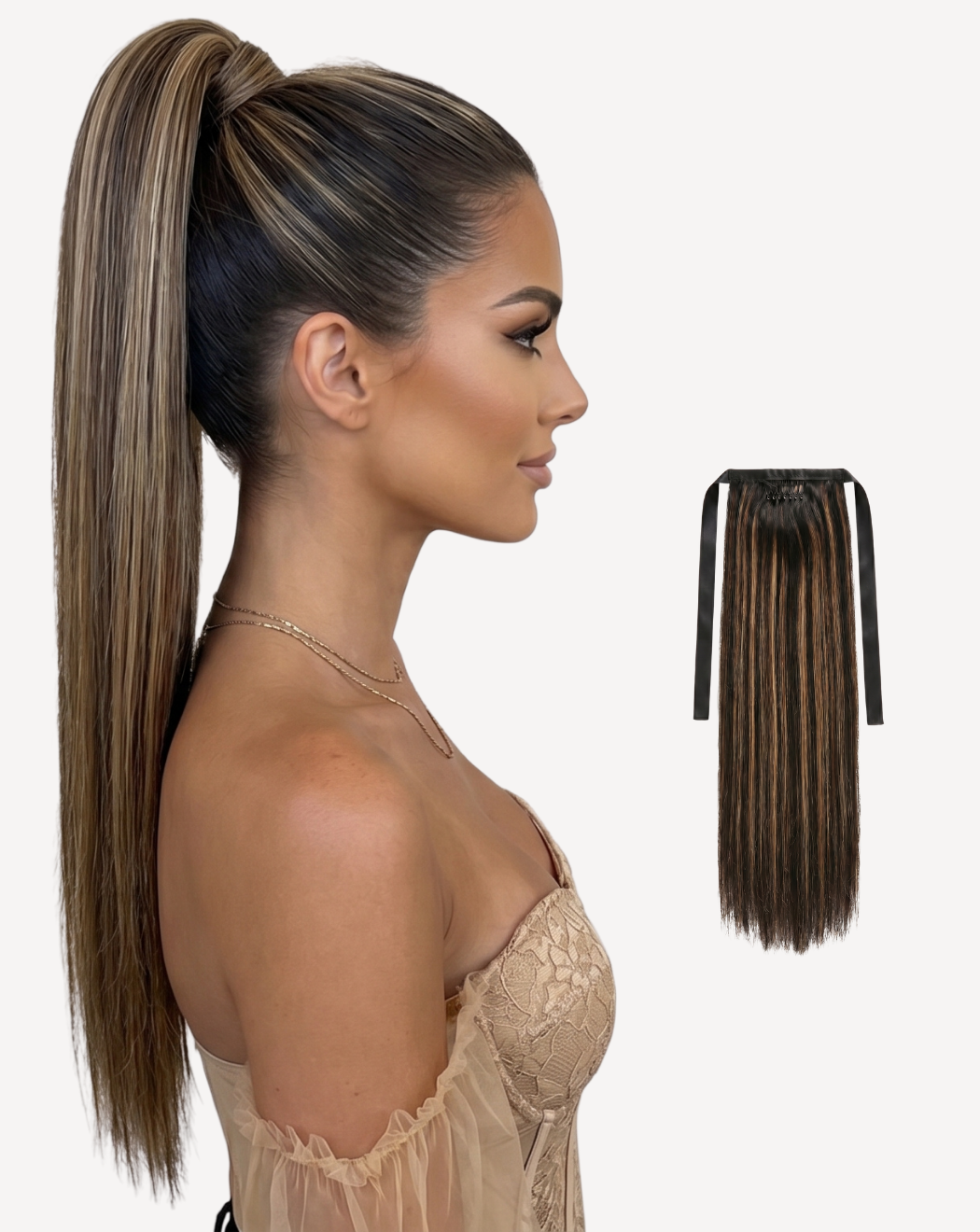 Extensii Coadă Volum Mediu - Balayage 1-8-1001 | BuenoBia