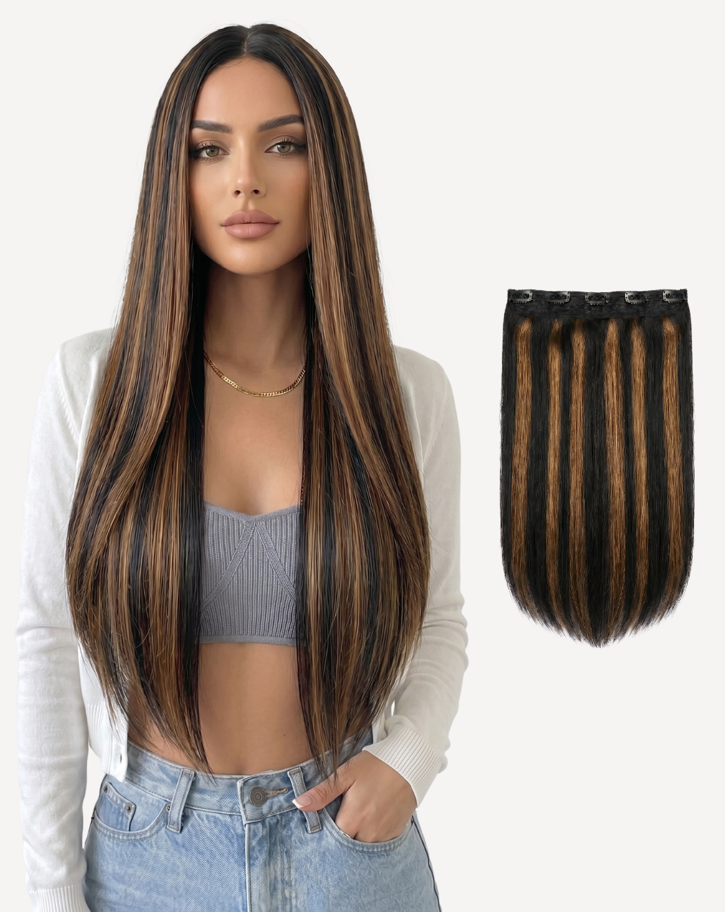 Extensii Tresă Volum Mediu - BALAYAGE 1-8 | BuenoBia