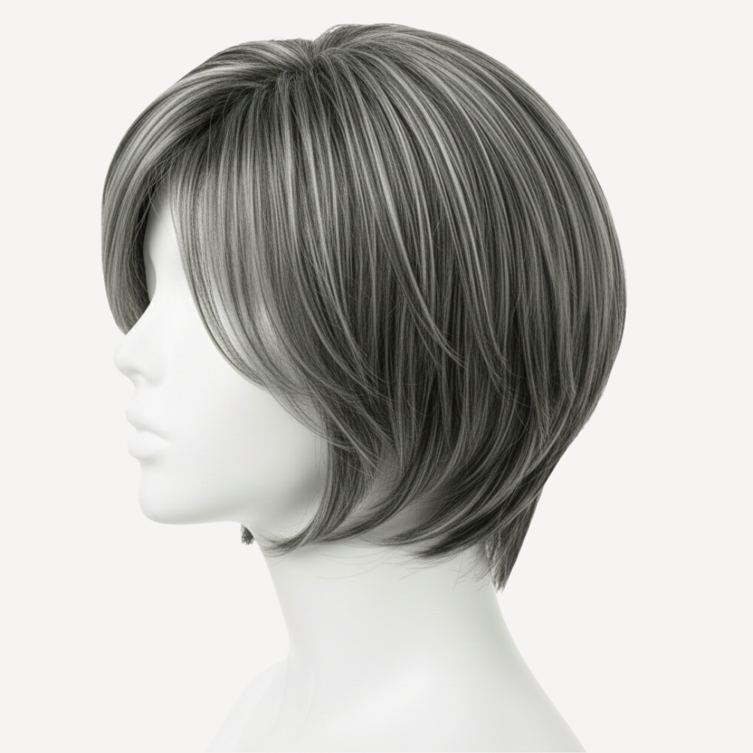 Perucă Păr Natural Elena 1-gray
