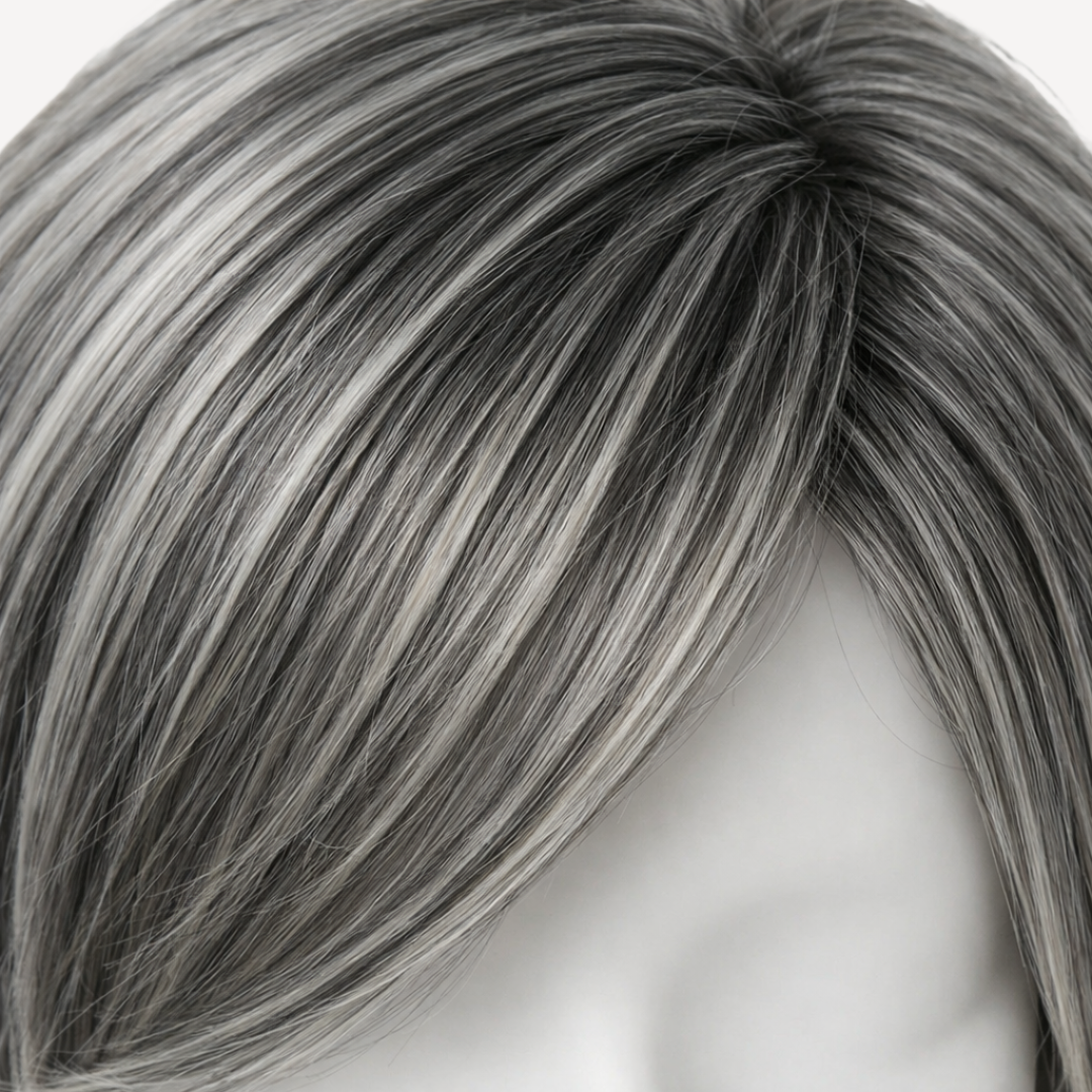 Perucă Păr Natural Elena 1-gray