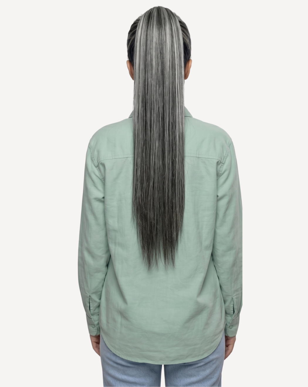 Extensii Coadă Volum Simplu - BALAYAGE 1-GRAY | BuenoBia