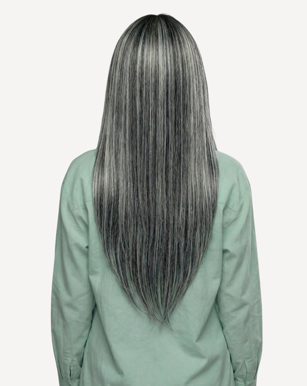 Extensii Clip-On Volum Mediu - Balayage 1-gray | BuenoBia