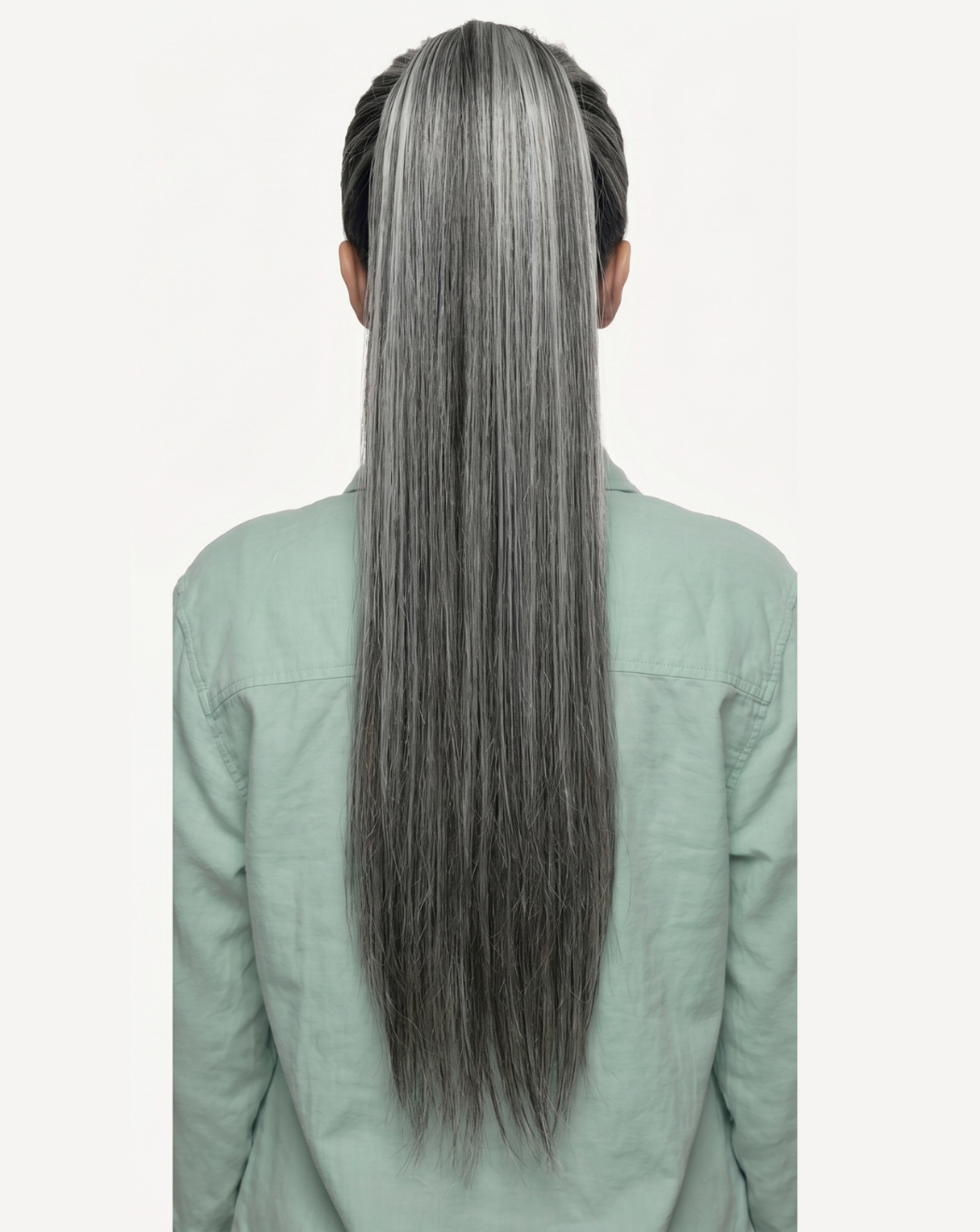 Extensii Coadă Volum Mediu - Balayage 1-gray | BuenoBia
