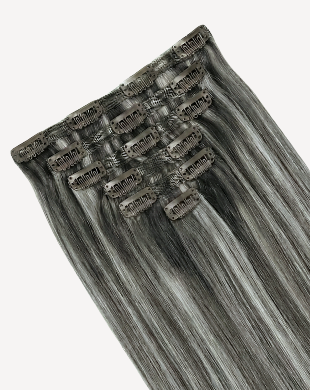 Extensii Clip On MegaVolum - Balayage 1-gray | BuenoBia