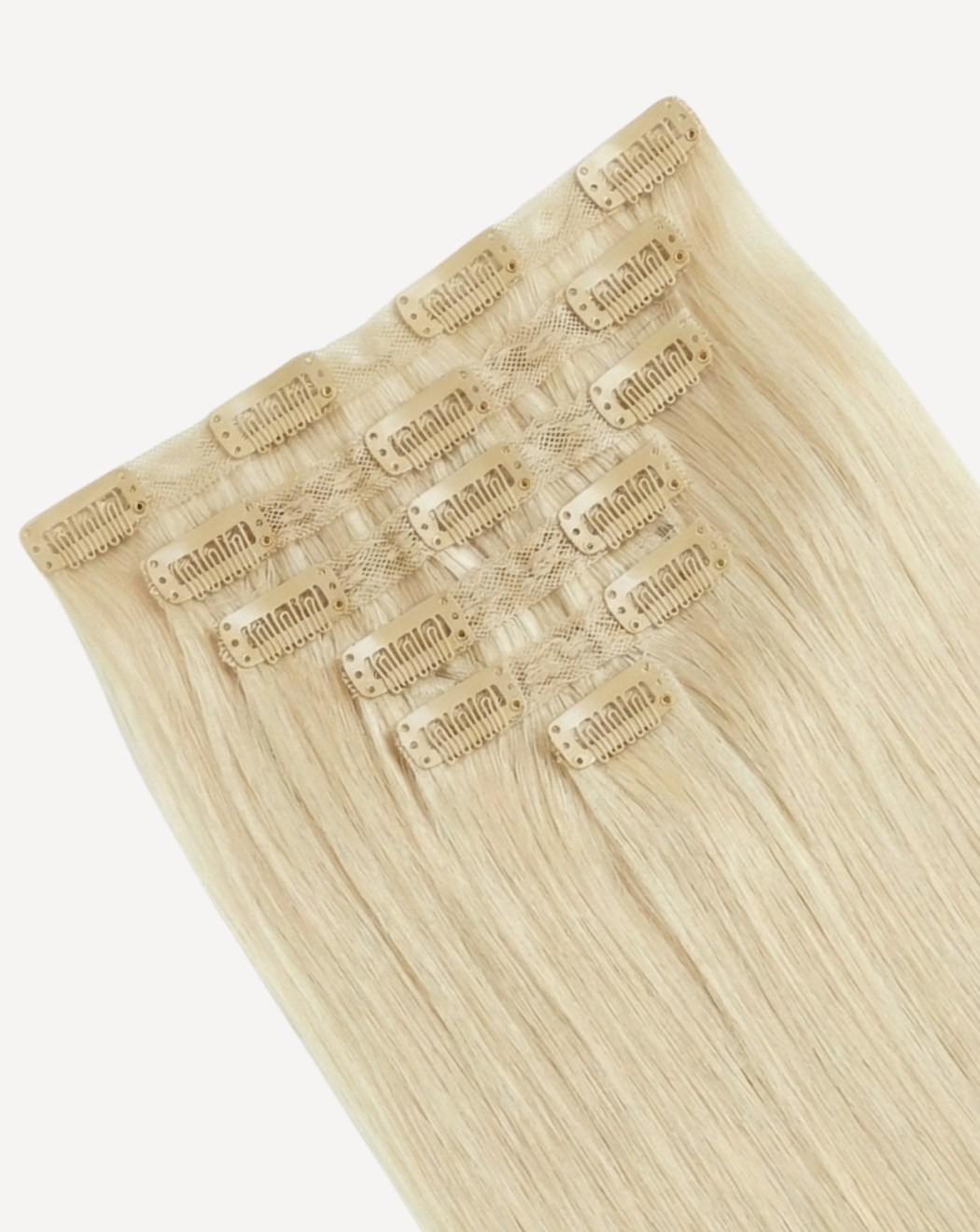 Extensii Clip On MegaVolum - Blond Auriu Deschis 1001 | BuenoBia