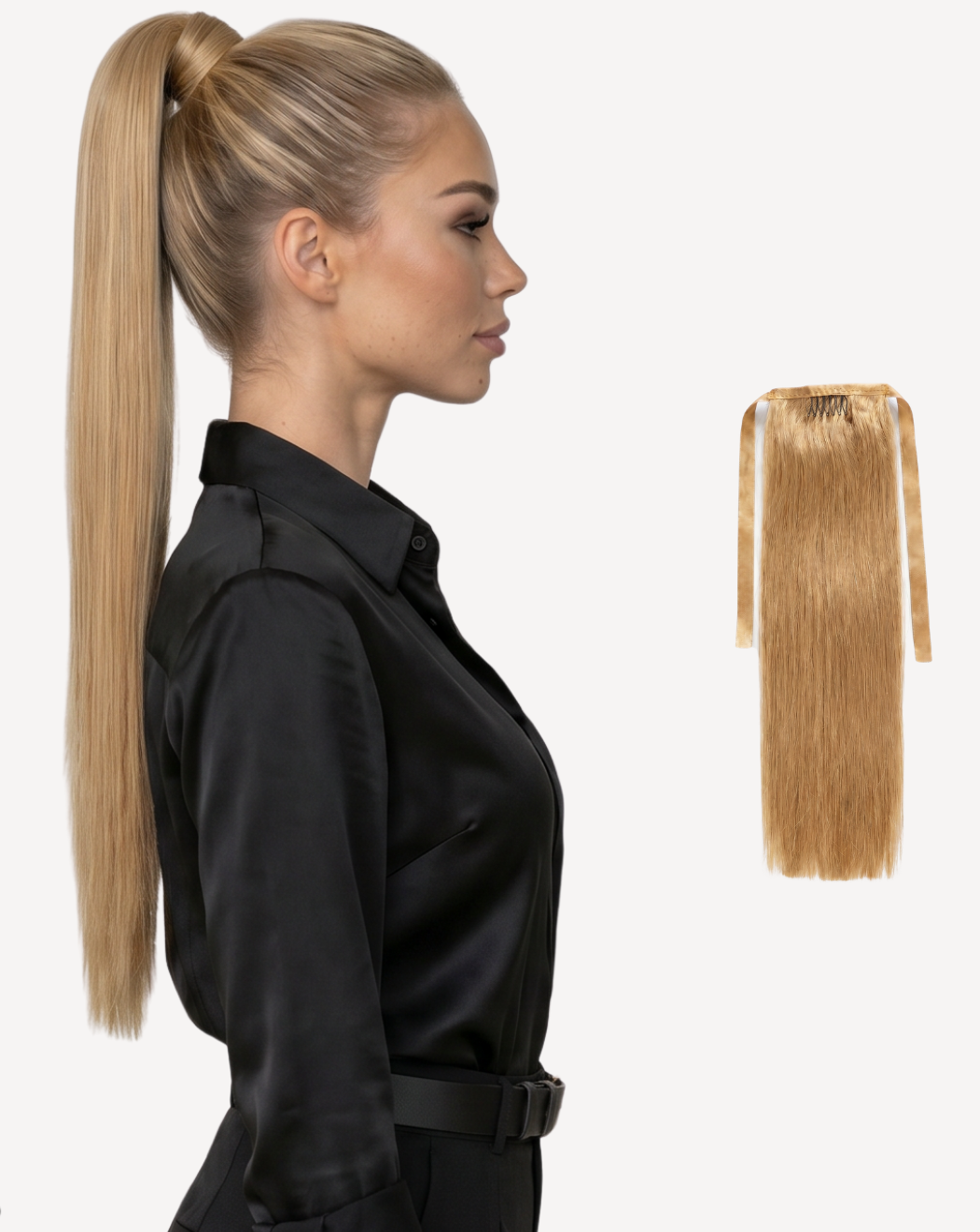 Extensii Coadă Volum Simplu - Șaten Auriu 12 | BuenoBia