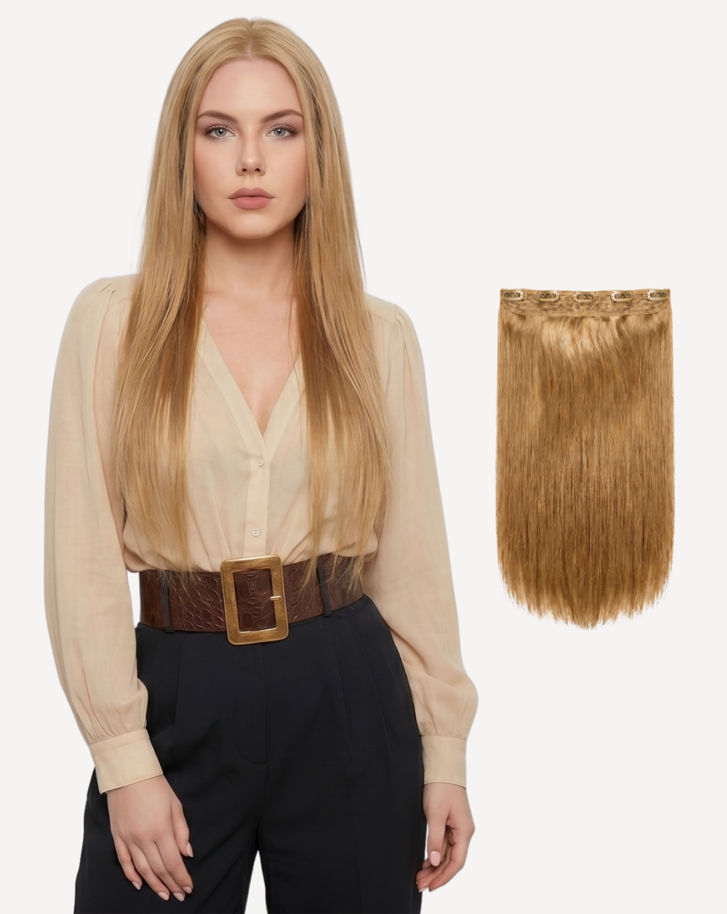 Extensii Tresă Volum Simplu - Blond Miere 14 | BuenoBia