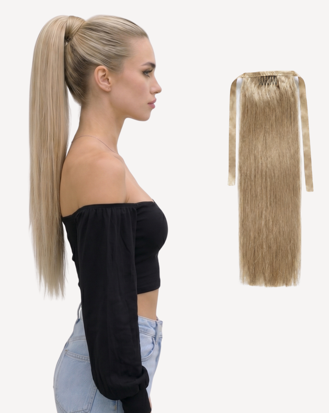 Extensii Coadă MegaVolum - Blond Opal 18 | BuenoBia