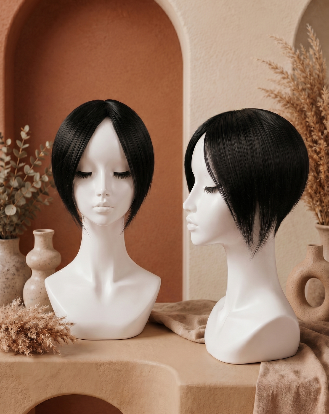 Topper pentru alopecie - Negru Intens 1 | BuenoBia