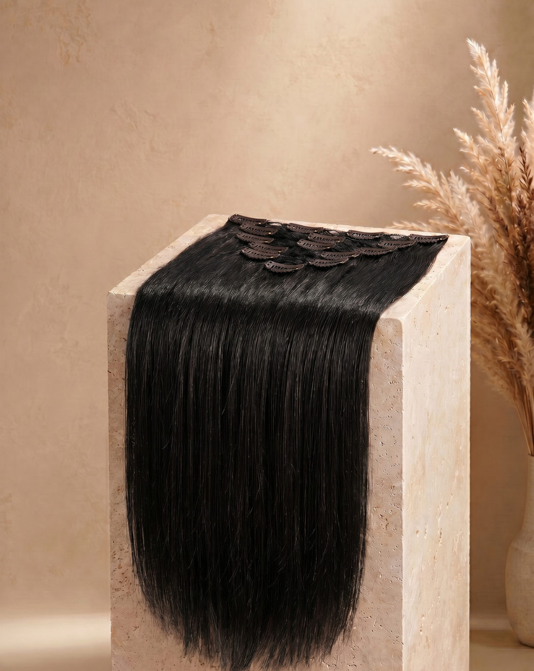 Extensii Clip On Păr Rusesc - Negru Intens 1 | BuenoBia