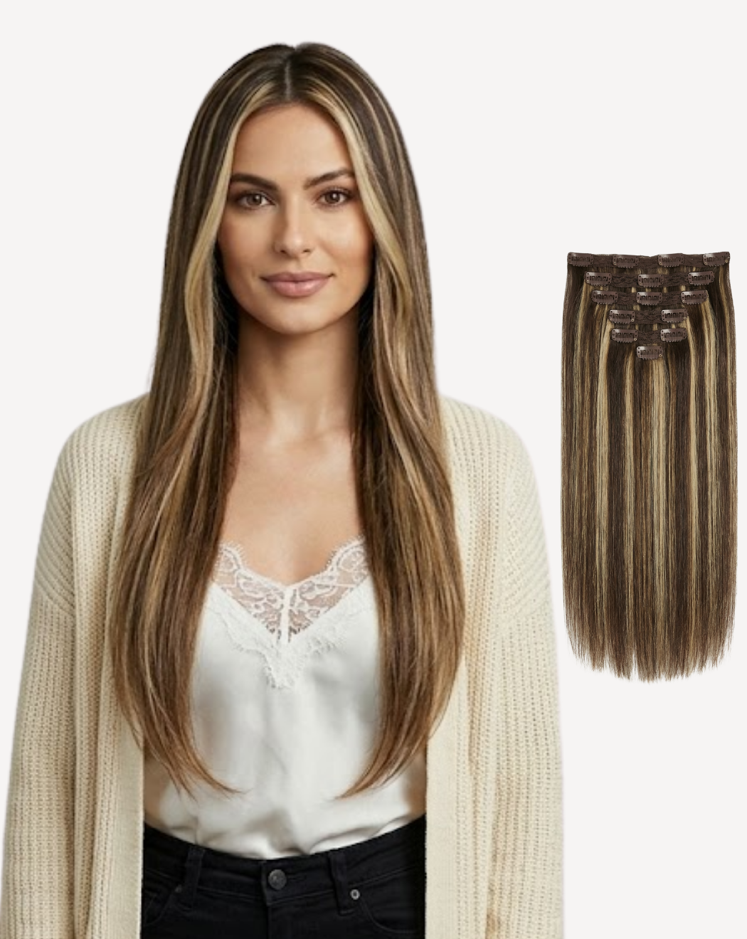 Extensii Clip On Volum Simplu - Balayage 2-1001 | BuenoBia
