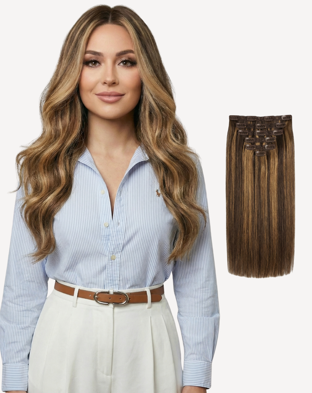 Extensii Clip-On Volum Mediu - Balayage 2-14 | BuenoBia