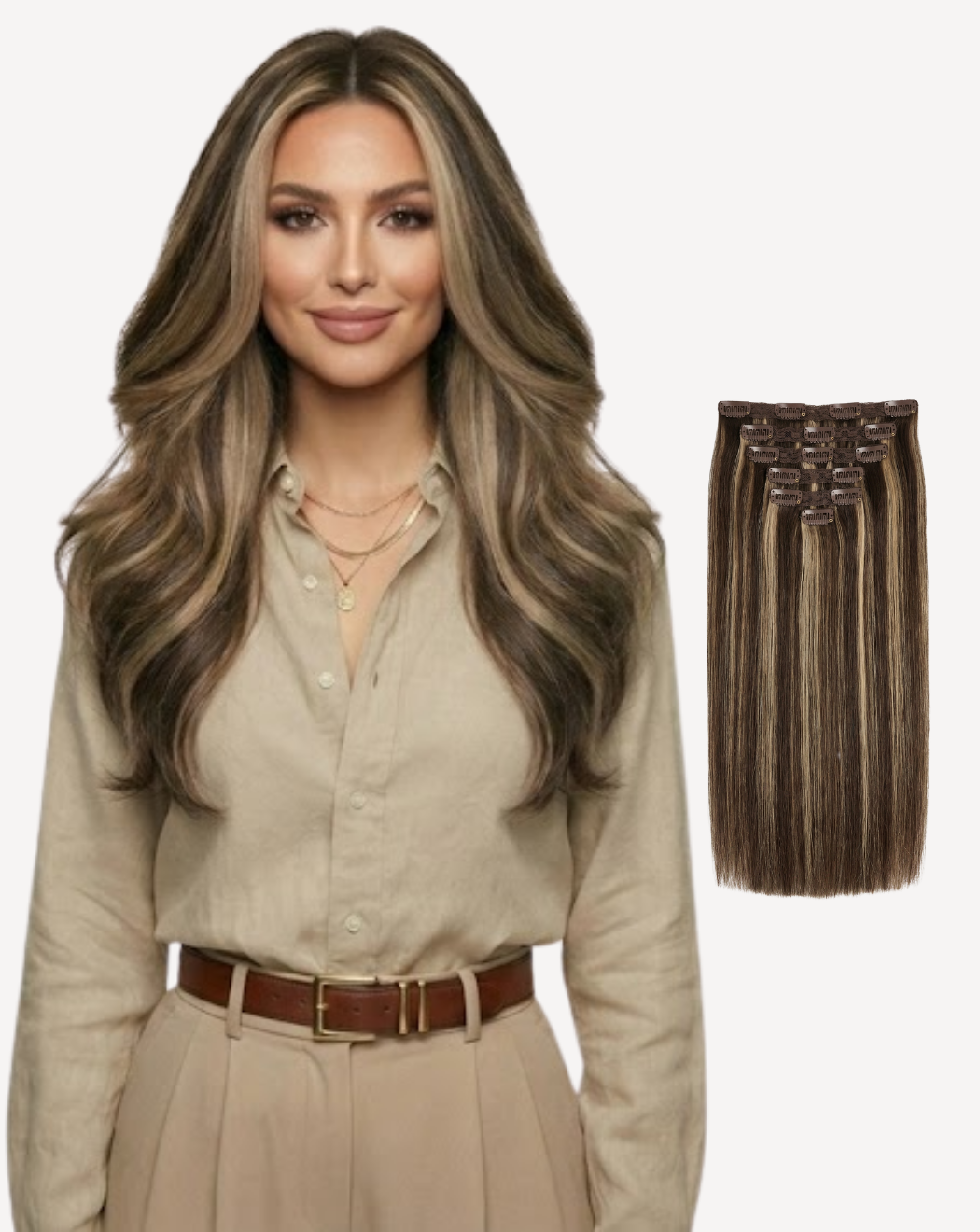 Extensii Clip On MegaVolum - Balayage 2-18 | BuenoBia