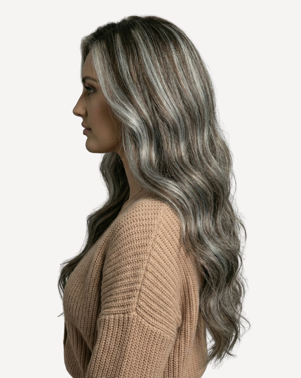 Extensii Clip-On Volum Mediu - Balayage 2-gray | BuenoBia