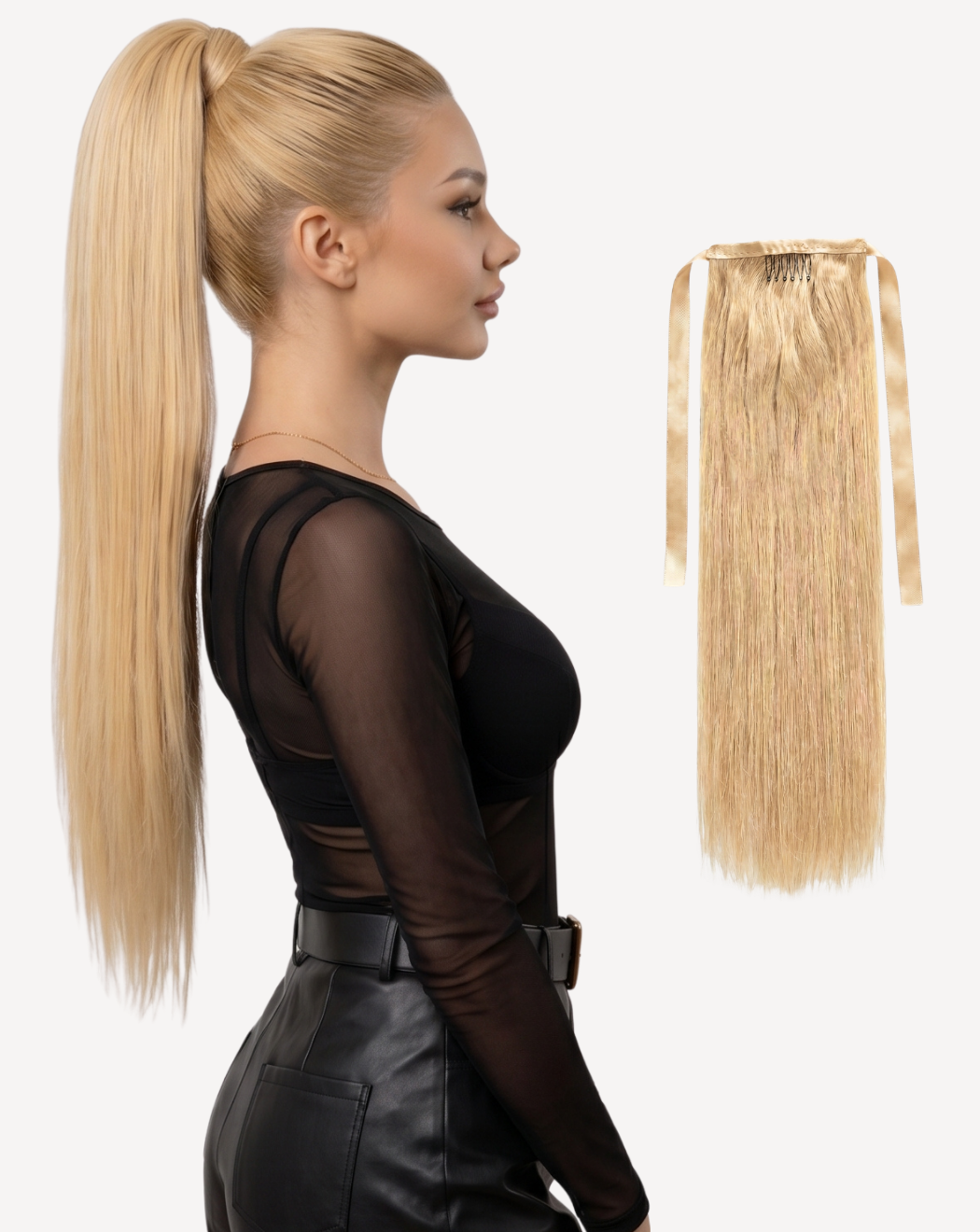 Extensii Coadă MegaVolum - Blond Auriu 22 | BuenoBia