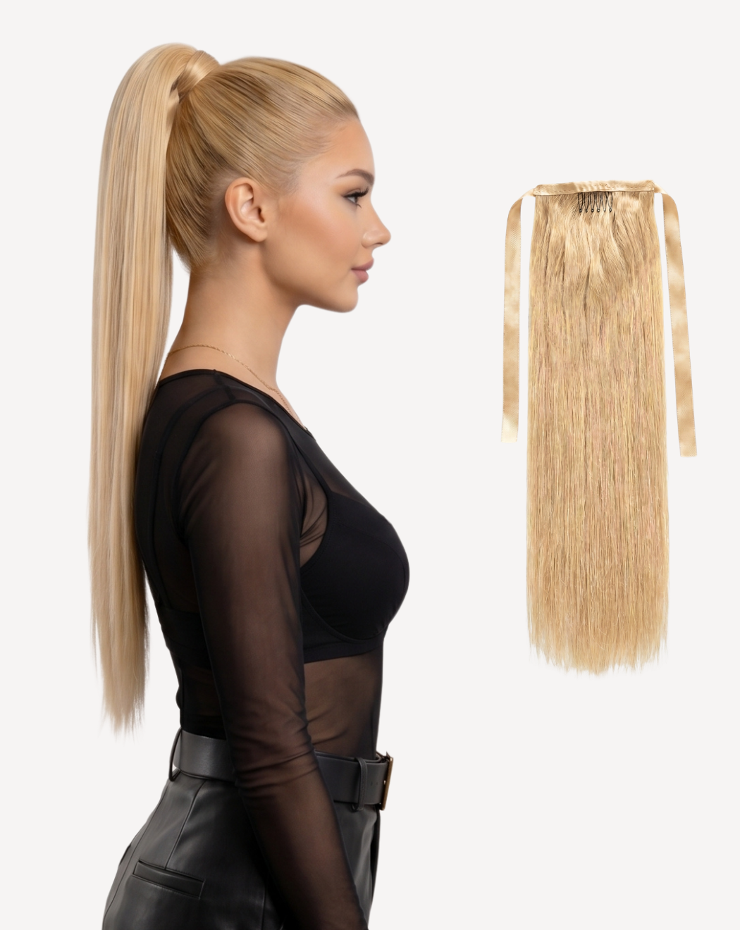Extensii Coadă Volum Simplu - Blond Auriu 22 | BuenoBia