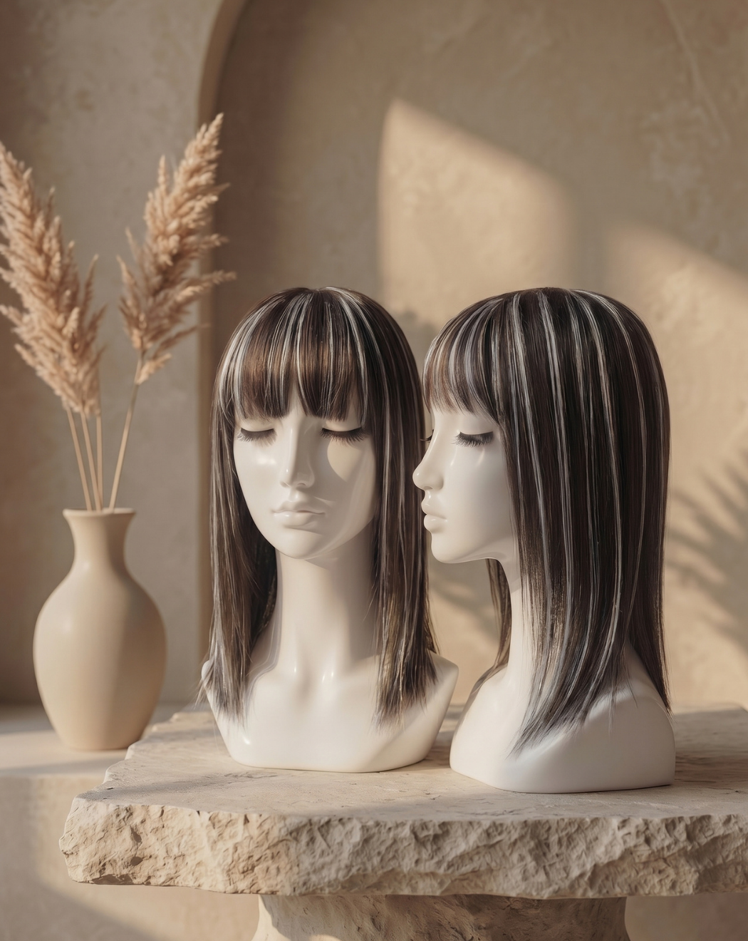 Breton cu Calotă XXL – Balayage 3-gray | BuenoBia